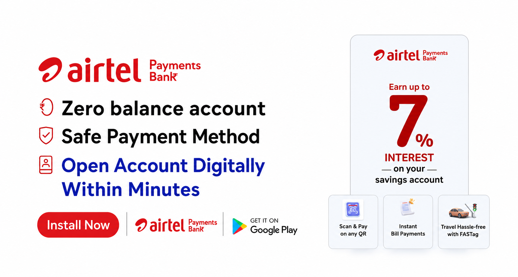 Airtel Payment Bank- Ac Opening